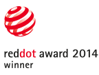 Il simbolo del vincitore nel concorso Red Dot Design Award 2014 per l'aspiratore nasale elettrico Nosiboo Pro.