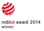 Il simbolo del vincitore nel concorso Red Dot Design Award 2014 per l'aspiratore nasale elettrico Nosiboo Pro.